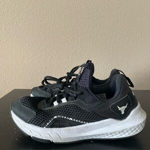 6Y Kids‎ Under Armour Project Rock BSR 3 Black Training Shoes 3026767-001 GS